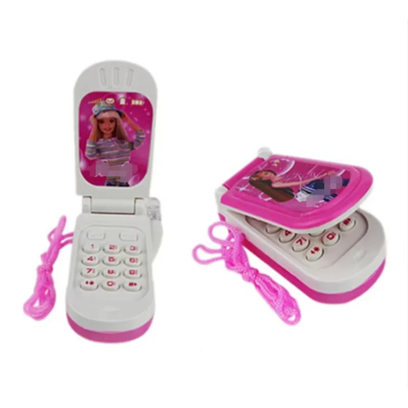 

Classic Nostalgia Flip Cover Kids Electronic Music Luminescent Mobile Phone Toy Parent-Kids Interactive Holiday Gift