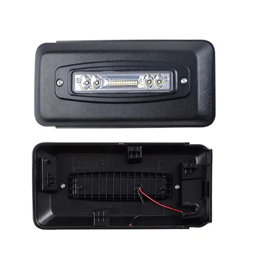 Imagen 2 del producto Protector de parachoques delantero de coche, insertos de tapa, cubierta final con luces LED para Ford F-150 2018 2019 2020, accesorios para automóviles izquierdo y derecho