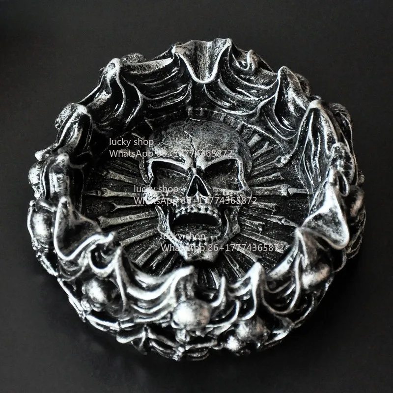 

Punk Flame Skull European Home Ashtray Creative Personality Trend Multifunctional Fashion Boys Birthday Gift