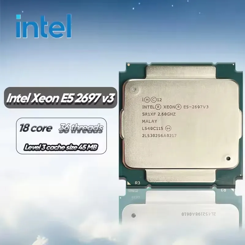 

Intel Xeon E5-2697 v3 E5 2697 v3 E5 2697v3 2.6 GHz Used Fourteen Cores Twenty-eight Threads 35M 145W CPU LGA 2011-3