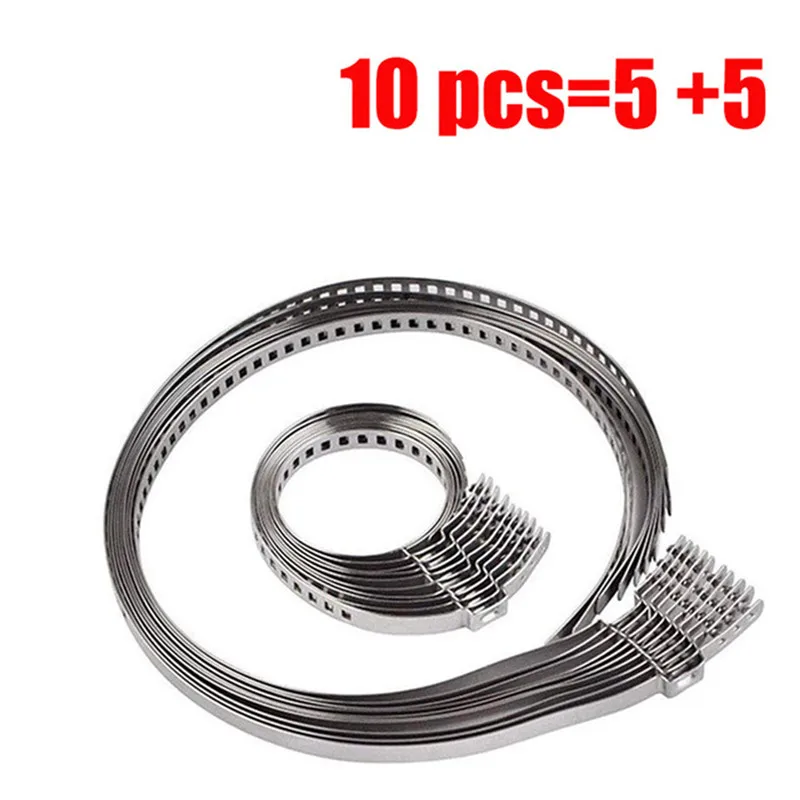 10/20Pcs Stainless Steel Adjustable AXLE CV Joint Boot Crimp Clamp Kit 31- 41mm 70- 125mm