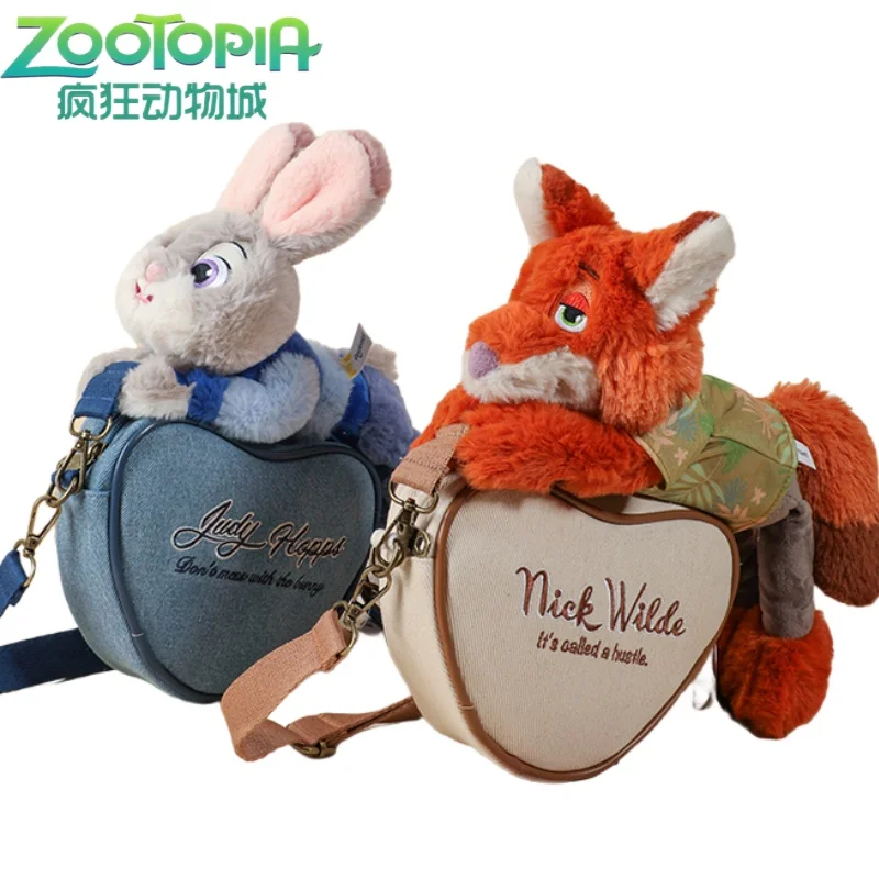 

Новая сумка через плечо Zootopia, кукла с рисунком Ника Уайльда, сумка на плечо, большая вместимость, портативное хранилище, праздничный подарок, поездка на работу