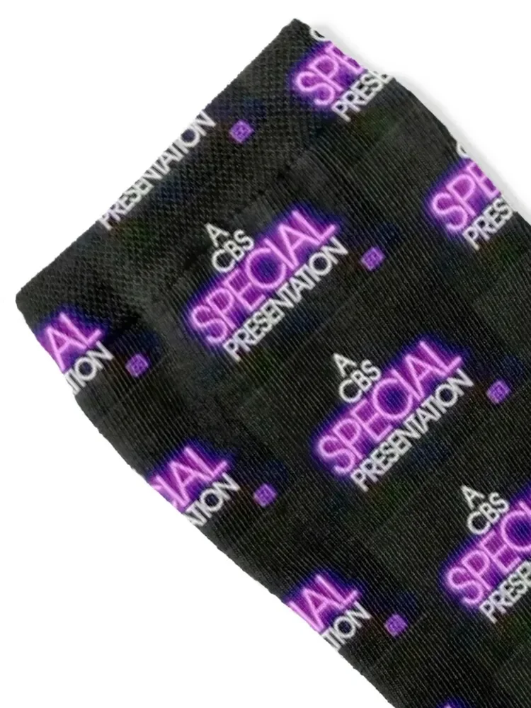 A CBS Special Presentation credit Socks christmas gifts man compression snow Women's Socks Men's