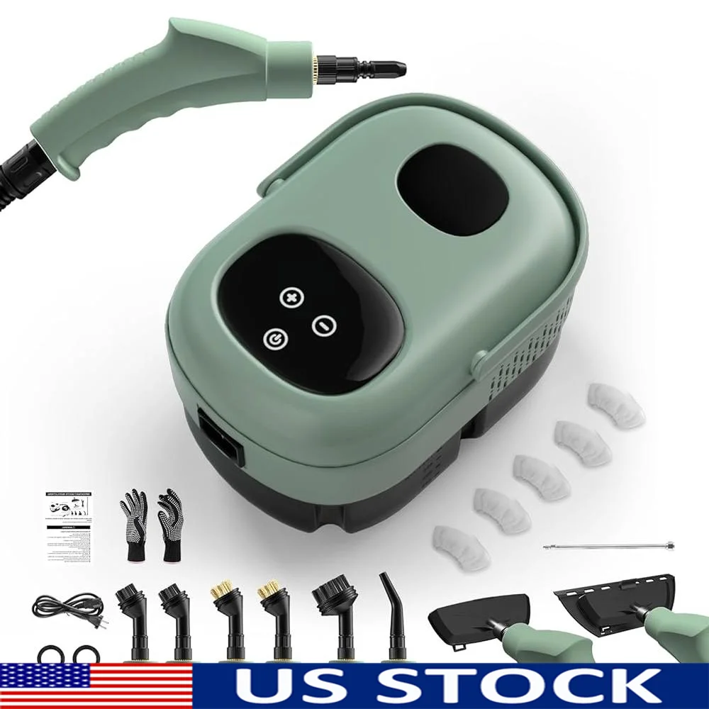 

2500W Handheld Steam Cleaner High Pressure Steamer Portable High Temperature Car Home Cleaning 6 Gears Adjustable 1100ml Tank 5