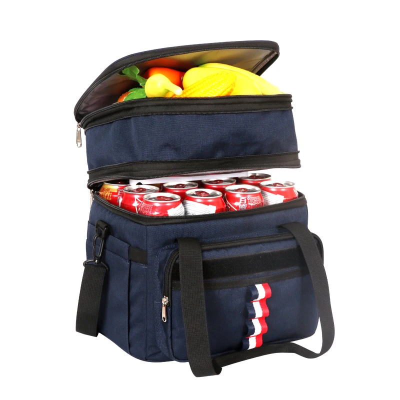 DENUONISS-bolsa refrigerada a prueba de fugas para exteriores, mochila de hielo portátil, bolsa de almuerzo, mochila de fruta, puede contener 36