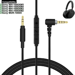 OFC-Cable de extensión auxiliar de 3,5mm, repuesto para auriculares Sony WH-1000XM5, WH-1000XM4, WH-1000XM3, WH-1000XM2