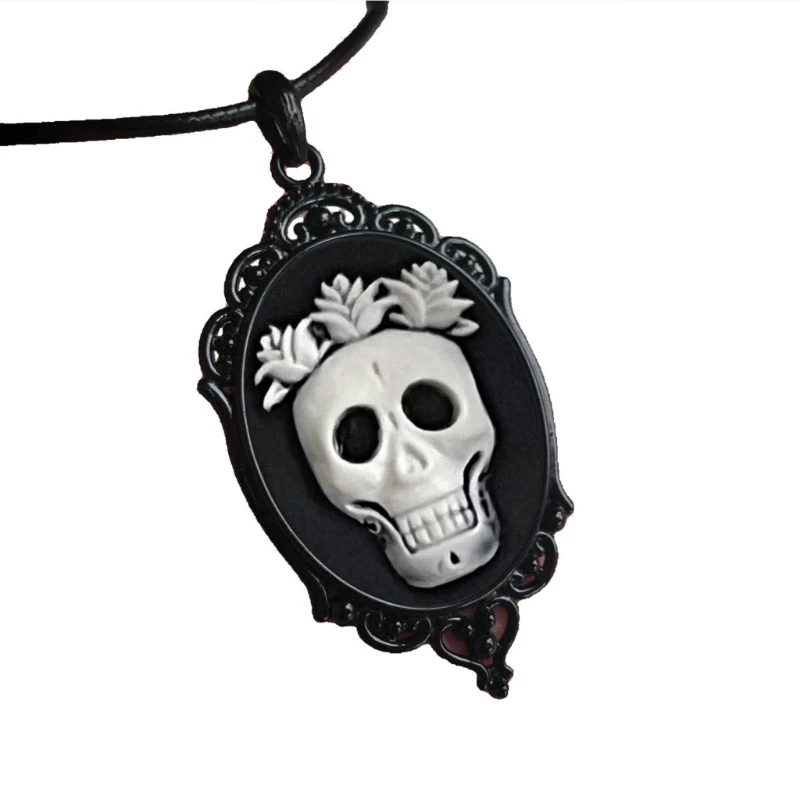 Victoria Punk Goth Jewelry Accessories Choker Rose Skull Jewelry for Women