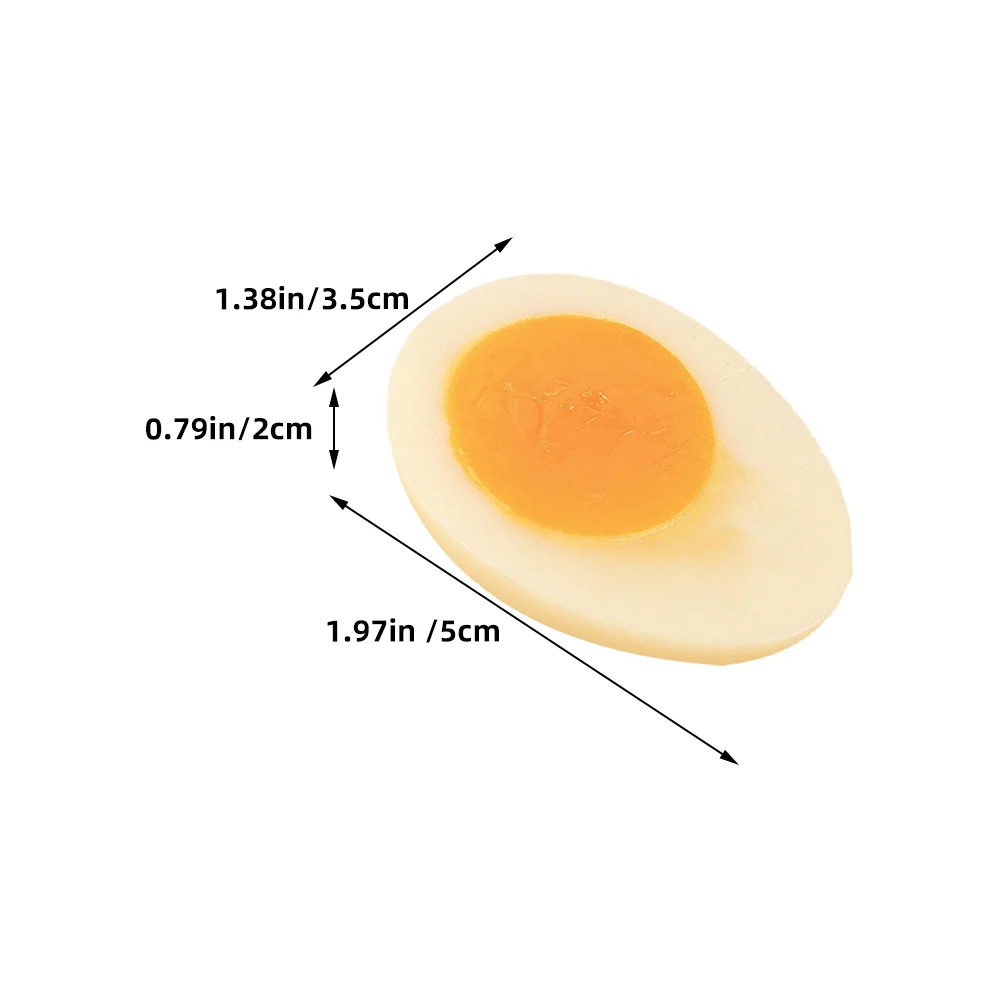 4 pçs ovos falsos novidade modelos de alimentos artificiais ovo cozido fotografia adereços modelo de ovo cozido adereços de ovo artificial