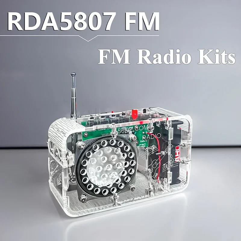 FM Radio RDA5807 Kit Electronic Production DIY Product Assembly Soldering Practice Loose Parts