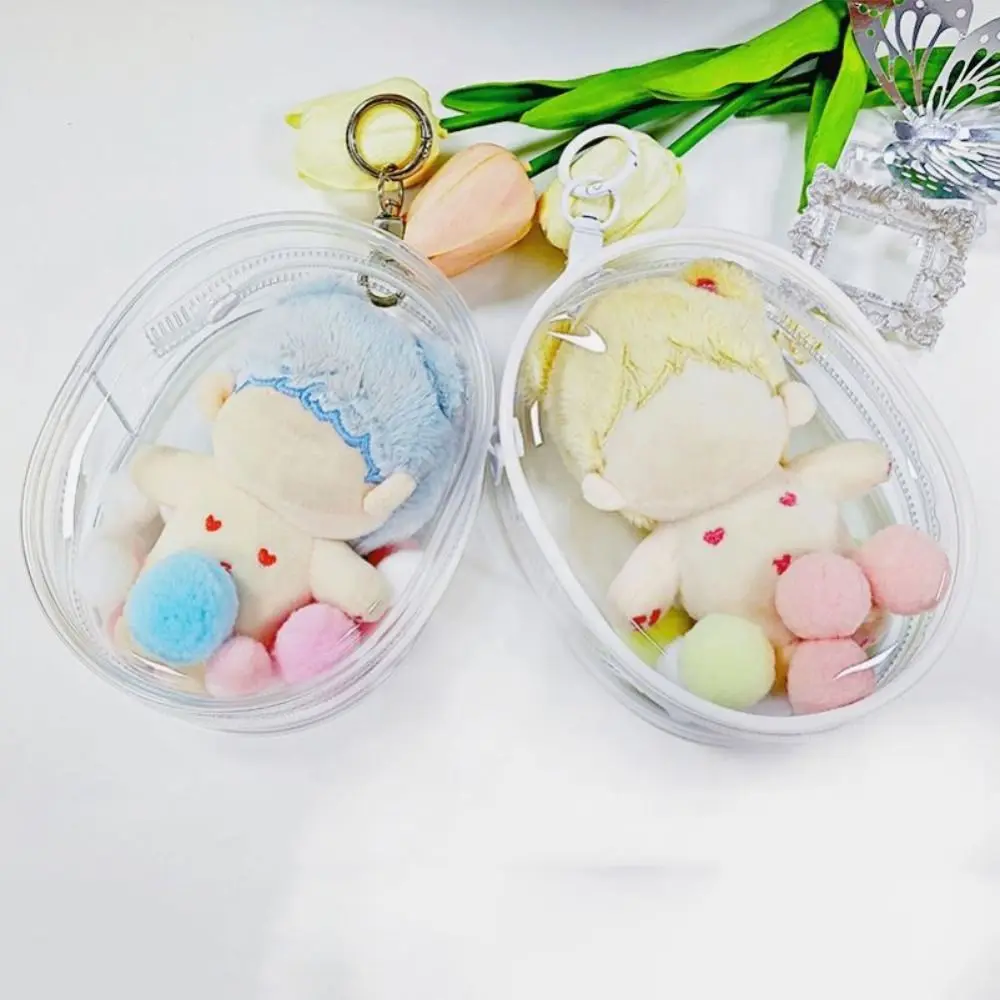 10cm Clear Outdoor Bag Toy Multicolor Transparent Doll Display Box Doll Accessories Kawaii Storage Case