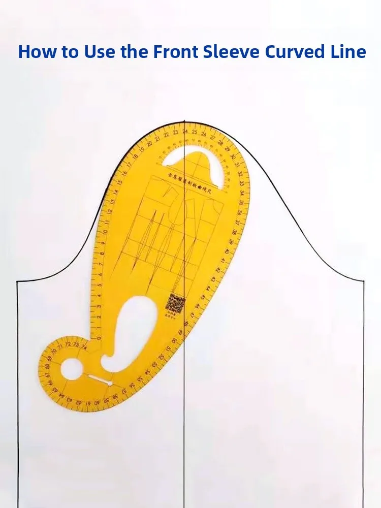 مسطرة خياطة خاصة لخط المنحنى في منطقة الإبط والكوي، أداة متعددة الوظائف لصنع الأنماط والخياطة في صناعة الملابس #2