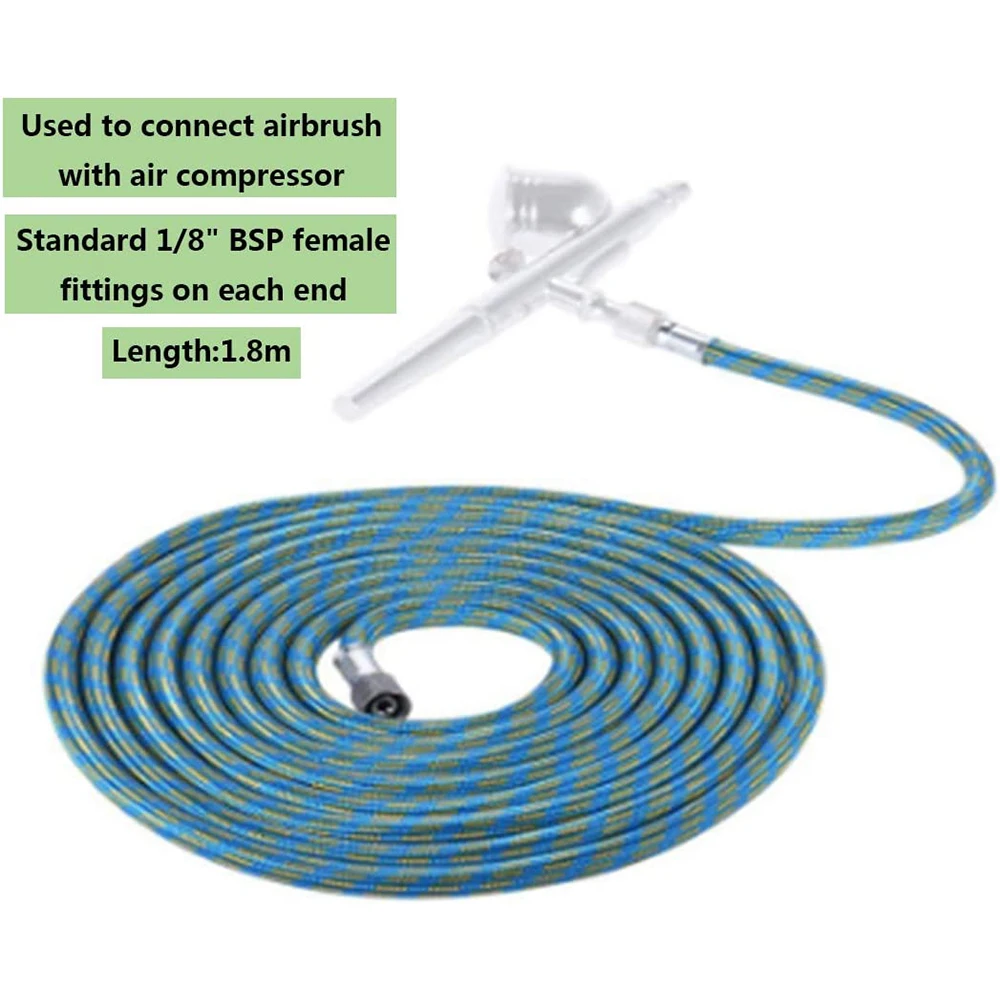 Professional Nylon Braided Airbrush Hose with Standard 1/8\