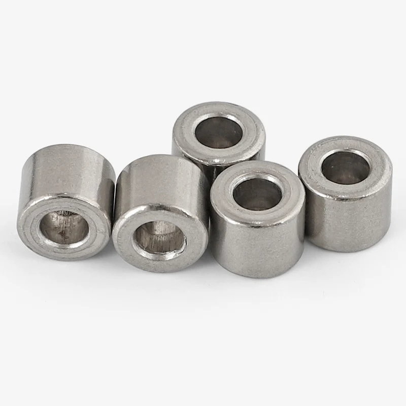 

2-10Pcs Stainless Steel Shaft Bushing ID 6mm 8mm OD 10 12mm Wear Resistant No Thread Bushing