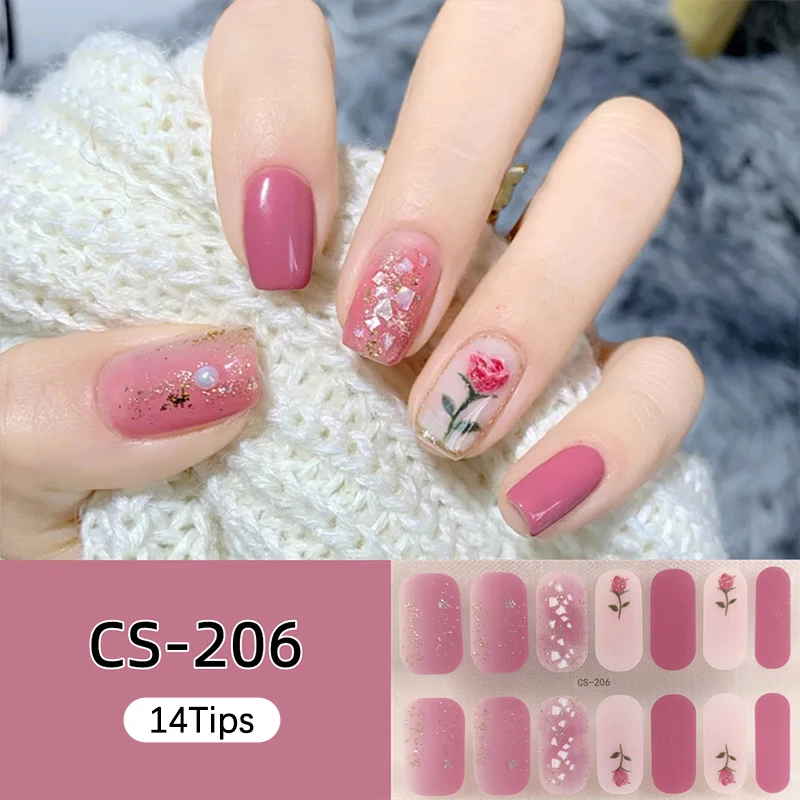 متعدد الألوان كامل مسمار ملصق الوردي زهرة جولة نقطة نمط التدرج اللون مسمار الديكور بسيط ذاتية اللصق مسمار ملصقا