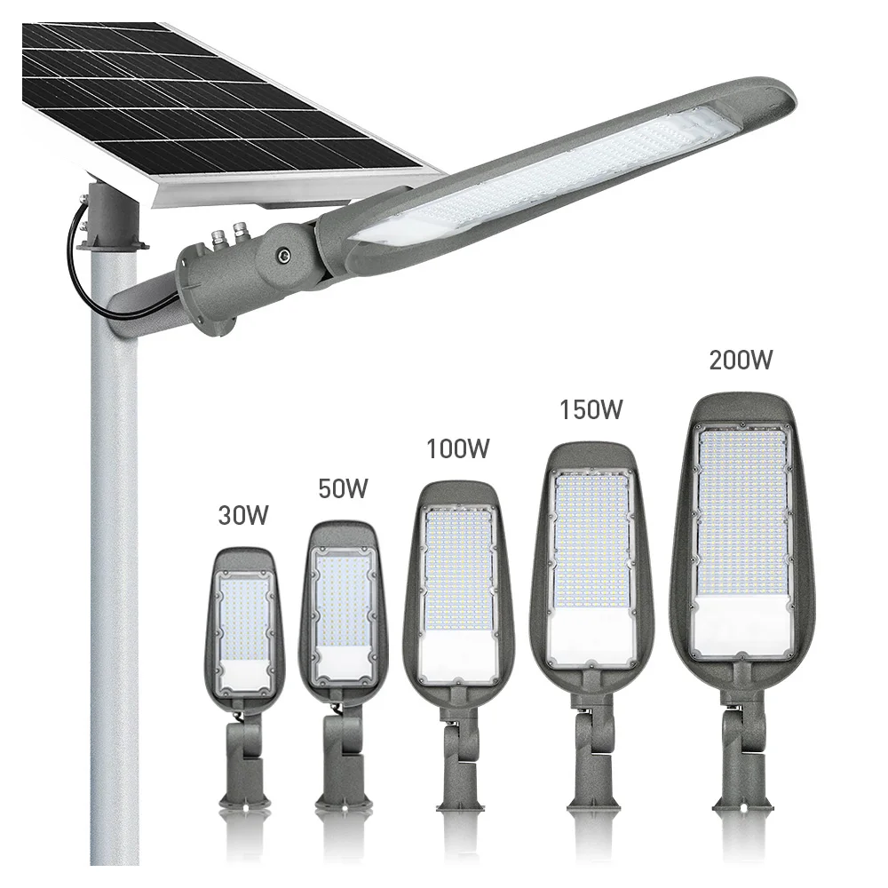 KCD Lithium Battery Waterproof High Efficiency Smart Control Factory Price 500w Solar Street Light LED 5000 Lumens