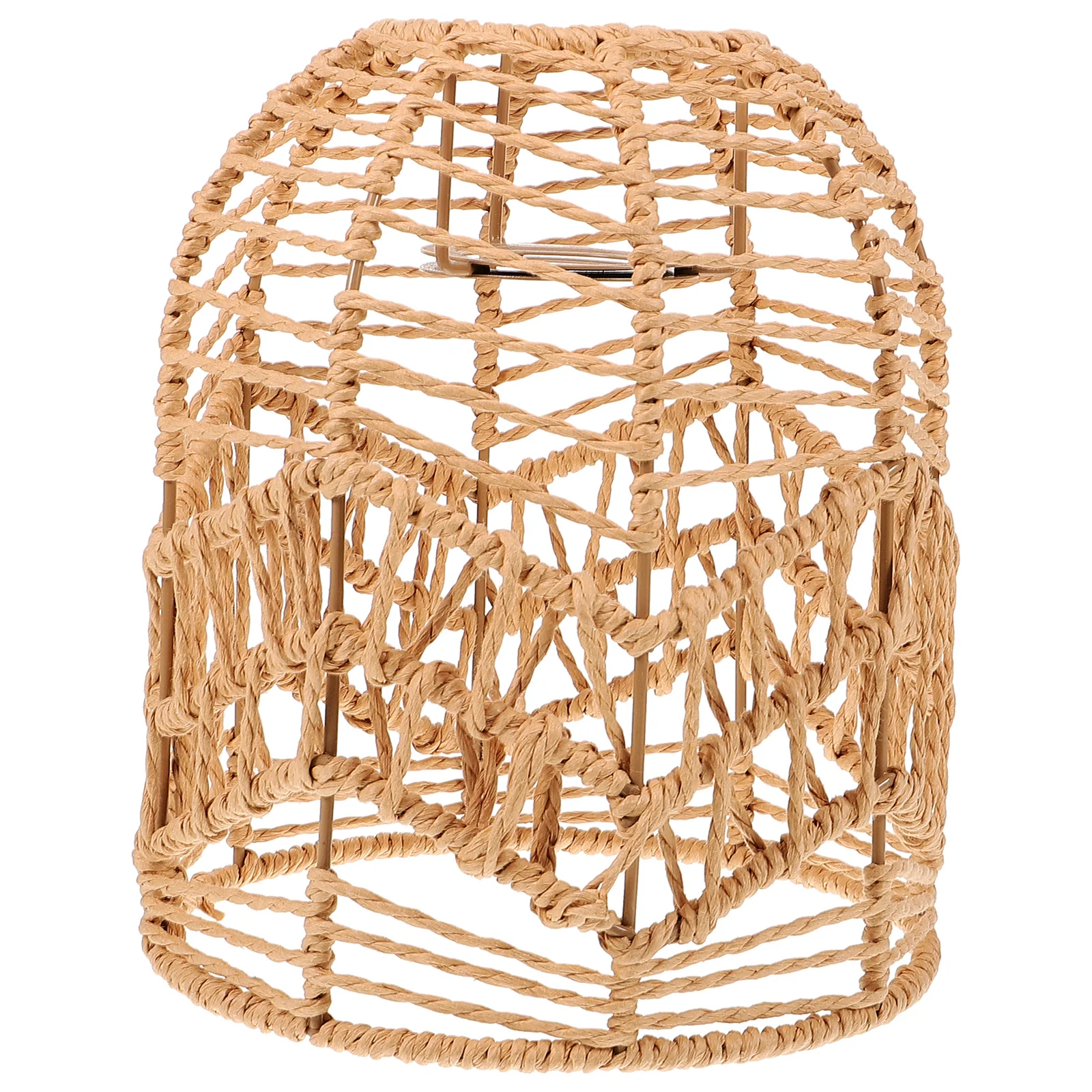 

Rustic Woven Lampshade Pendant Ceiling Light Cover Decorative Chandelier Woven Lamp Warm Lighting For Home Cafe Use