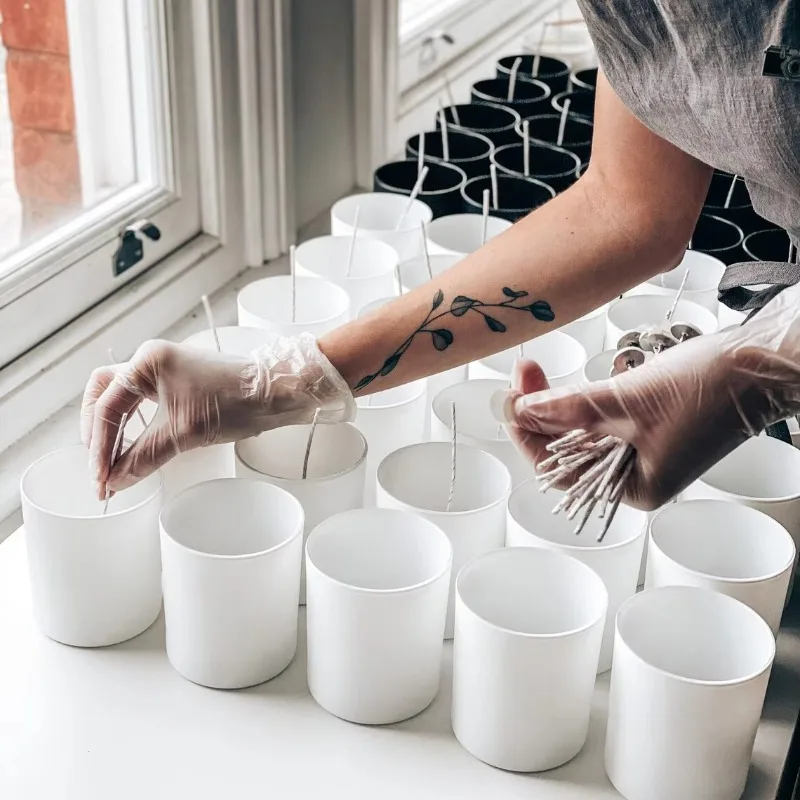 Home decoration gift box scented candle gift set custom-made own brand aromatherapy luxury glass jar scented candle wholesale