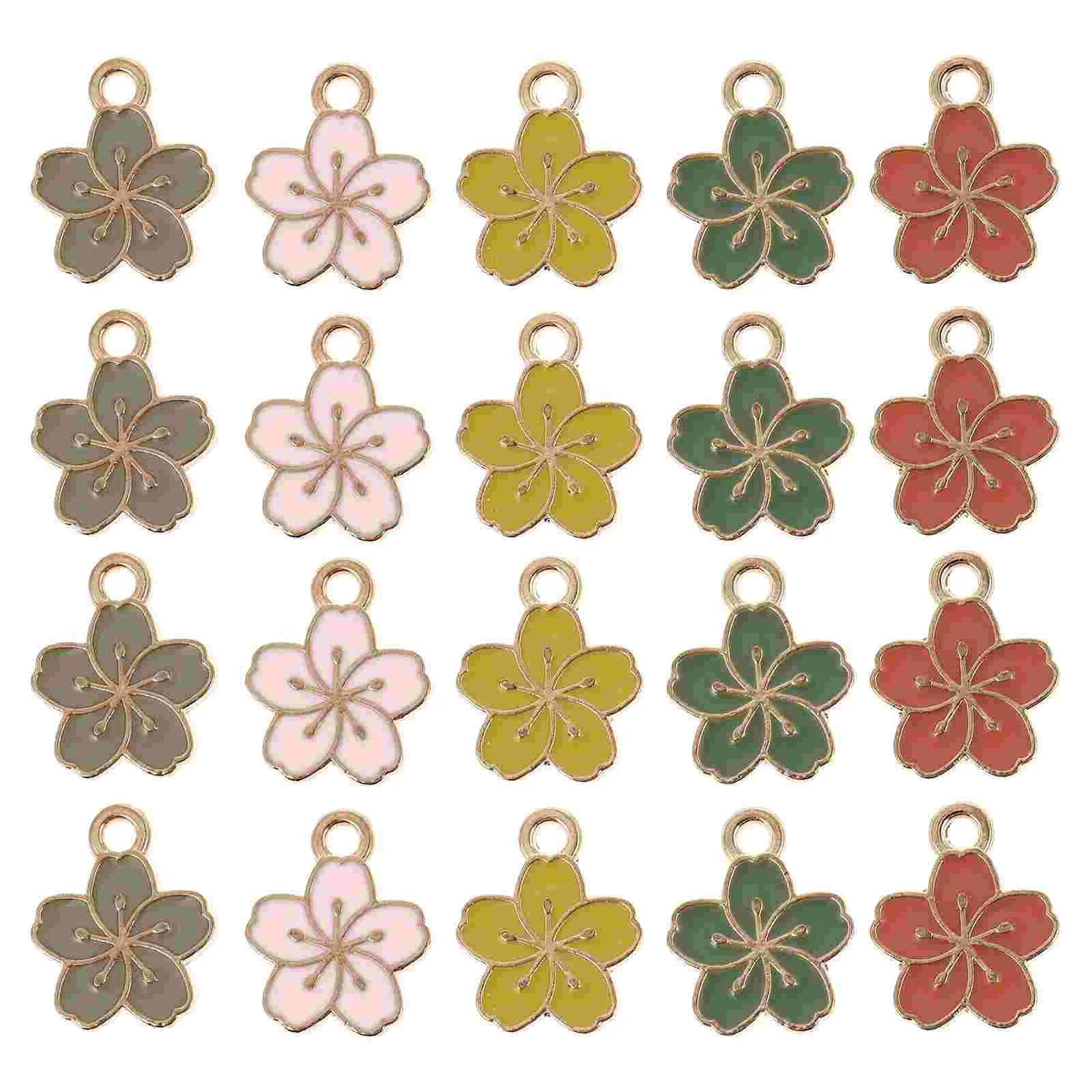 

50 Pcs Six Colors Earrings DIY Accessories Charms for Jewelry Making 15X12X01CM Zinc Alloy Nail Metal