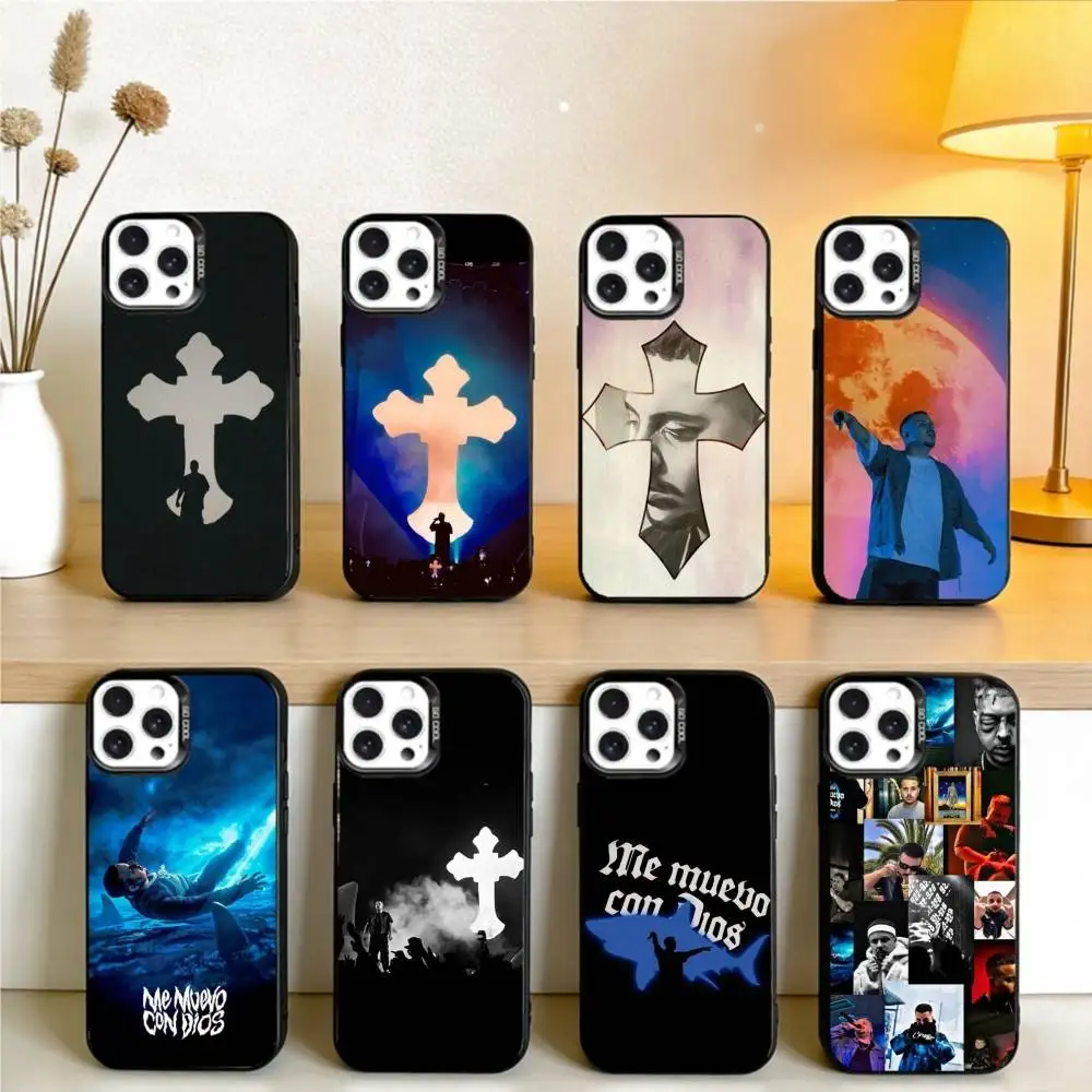 

Чехол C-Cruz C-Cafune Me Muevo для iPhone 17, 16, 15, 14, 13, 12 Pro Max, черный матовый противоударный чехол-накладка