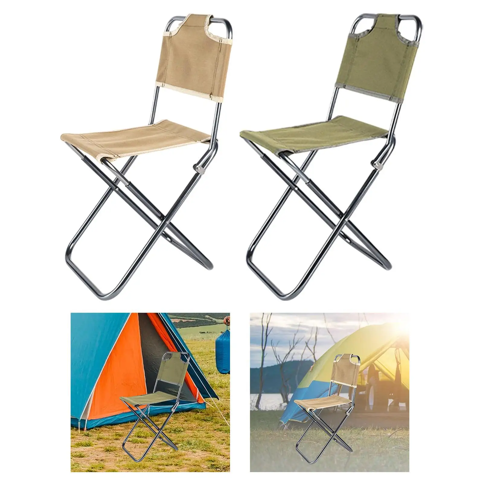 كرسي صيد خارجي عملي وخفيف الوزن مع حقيبة حمل كرسي ترفيهي للنزهة والشواء والمشي لمسافات طويلة والأنشطة الخارجية والحديقة