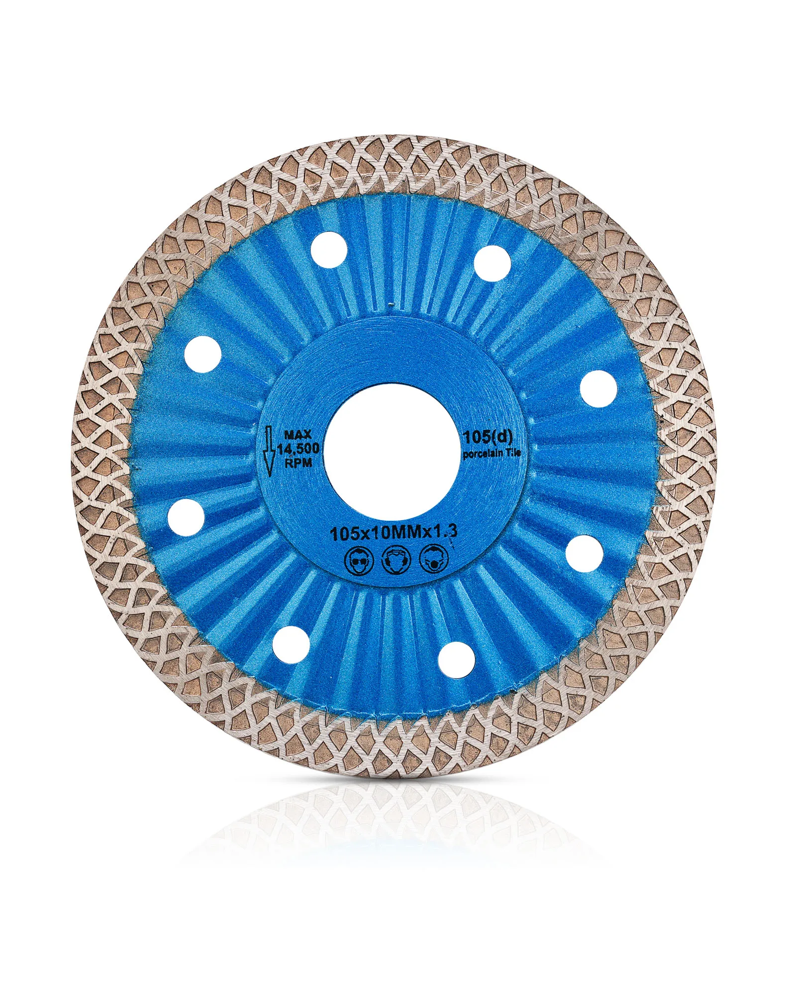 D105-180mm Turbo Tile Blade Porcelain Cutting Disc For Granite Marble Ceramic Tile