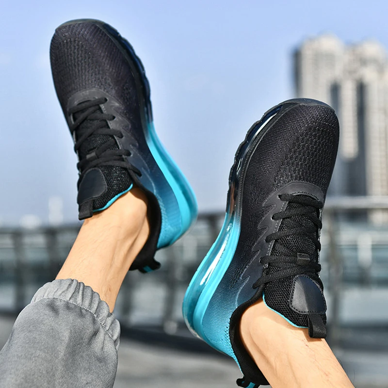 ONEMIX 2025 NEW Air Cushion Running Sneakers Men Road Running Shoes Men Outdoor Sport Shoes Jogging Shoes Men Large Size 39-48