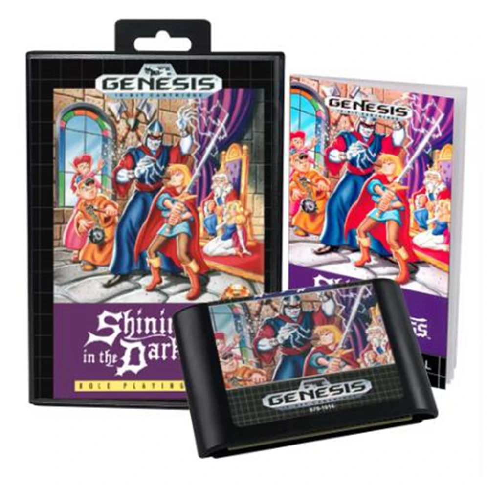 זוהר בחשיכה עם תיבה ידנית עבור 16 סיביות megadrive משחק מערכת genesis