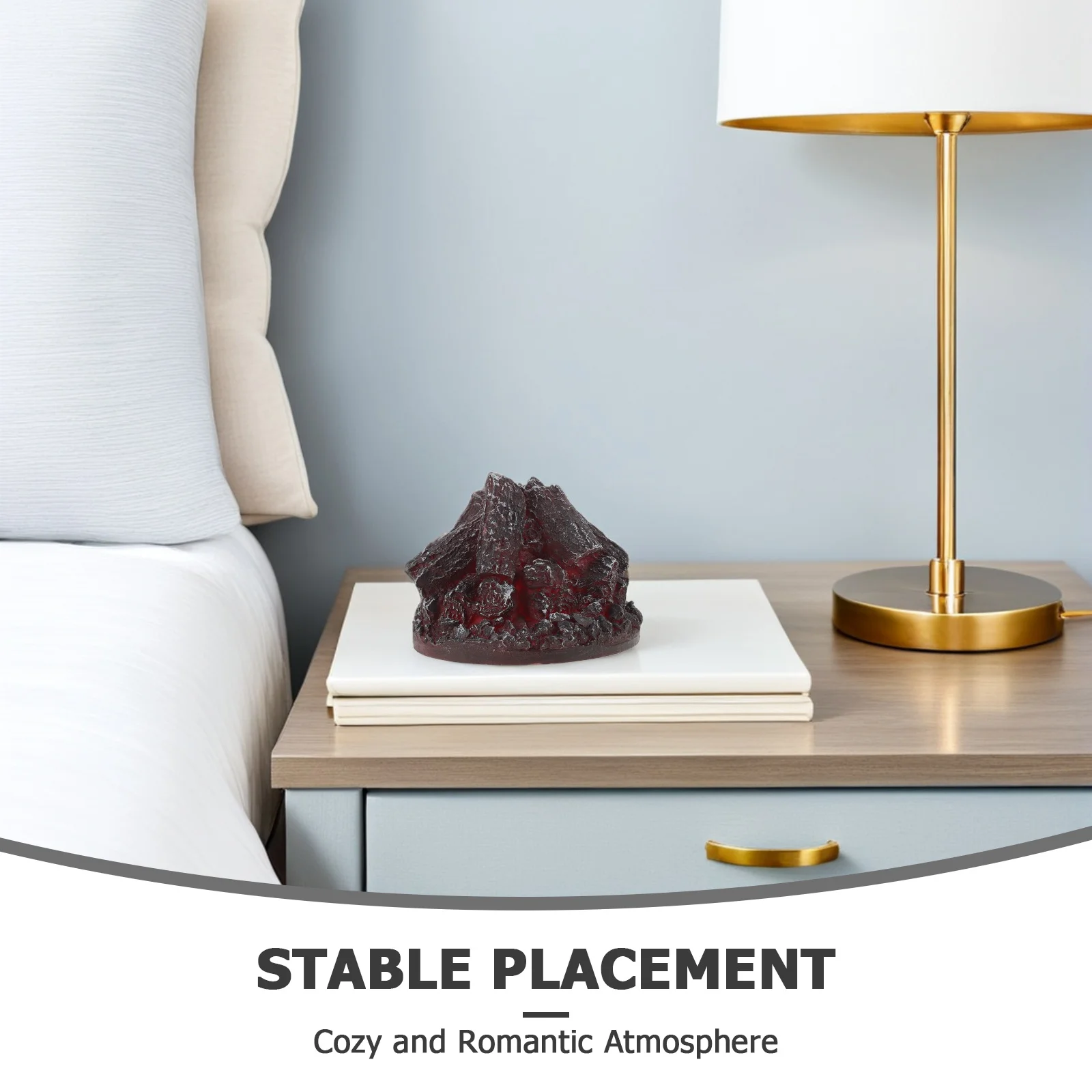 محاكاة مصباح لهب الفحم LED الحطب سجل تصميم مصباح عيد الميلاد لهب جو ضوء غرفة نوم فندق مطعم ديكور