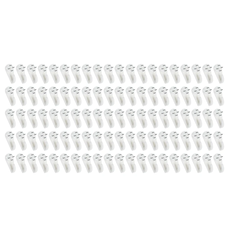 

100 Pcs Concrete Wall Hooks Invisible Concrete Wall Picture Hangers for Stuccos Cement Wall Hard Wall Easy to Use