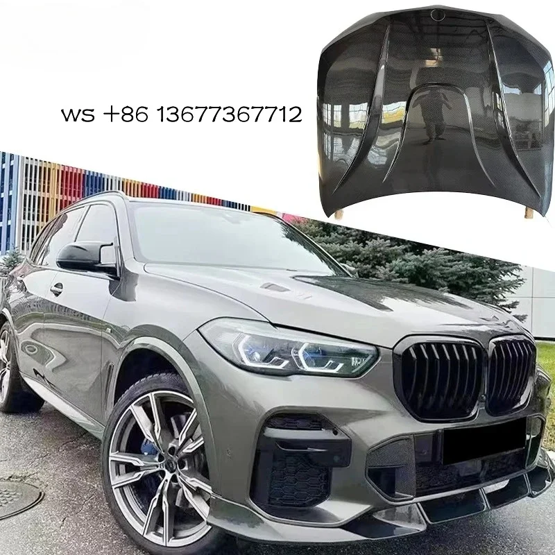 

X5 X6 X5M X6M HM Style High Quality Carbon Fiber Bonnet Hood Engine Cover X5 G05 X6 G06 X5M F95 X6M F96
