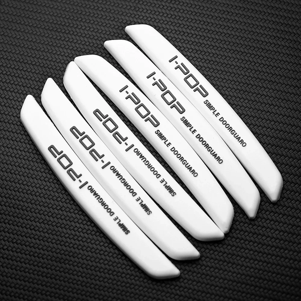 6Pcs Auto Car Door Edge Protection Guards Buffer Trim Molding Protection Strip Scratch Protector Car Door Crash Bar for Audi BMW