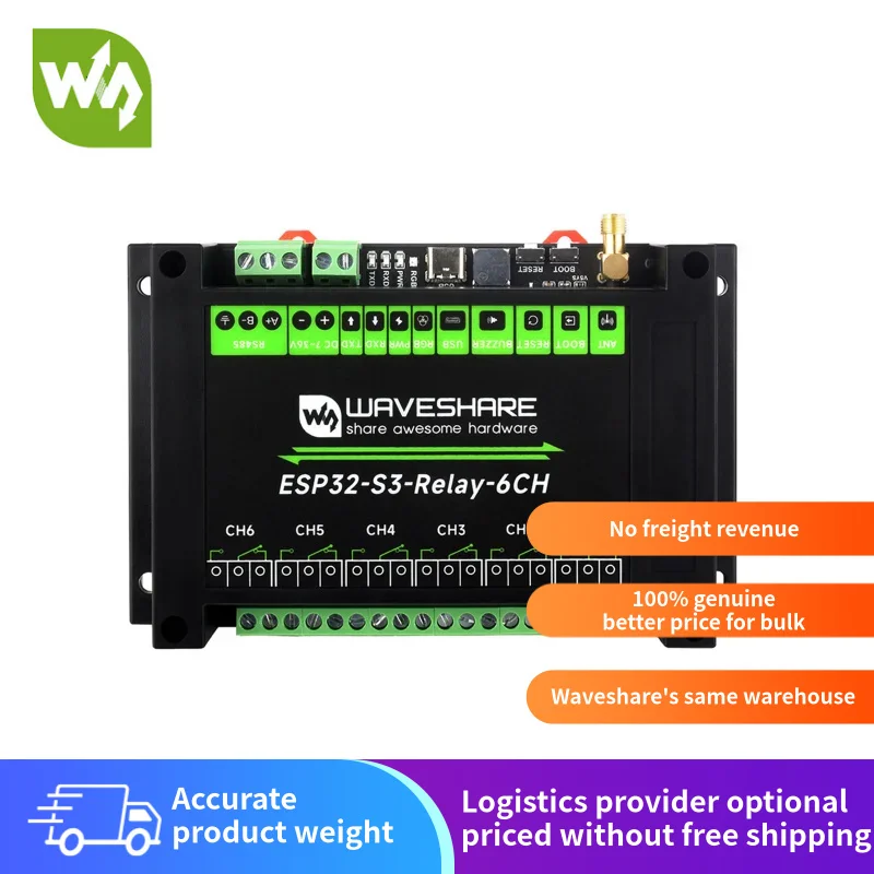 

Makerseek & Waveshare ESP32-S3-Relay-6CH[26756]【Price without Shipping fee】