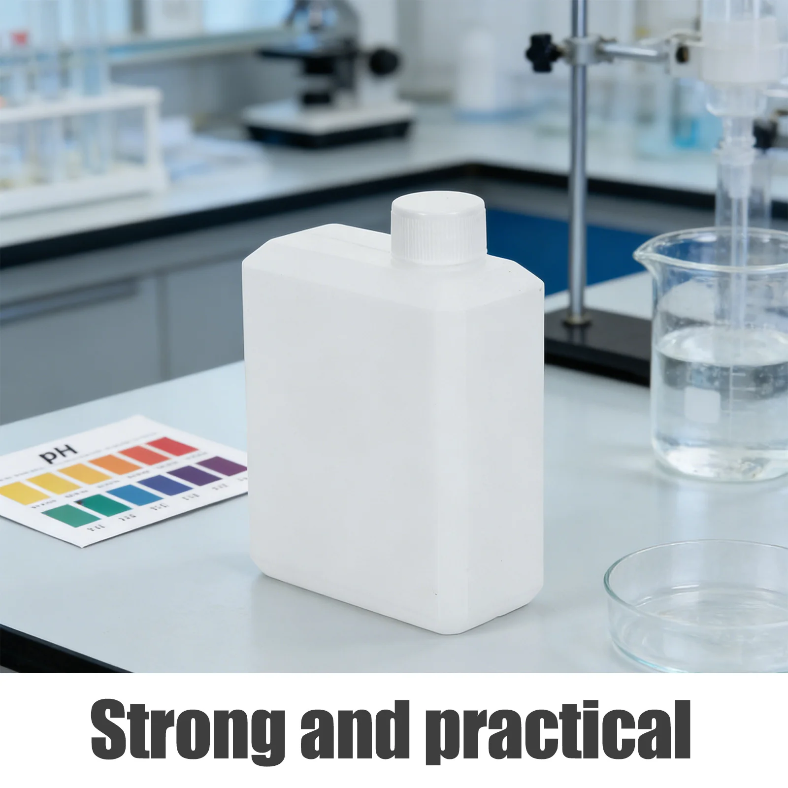 

30Ml Plastic Reagent Bottles Opaque White Hdpe with Screw Cap for Solvent Storage Corrosion Resistant Lab Vials