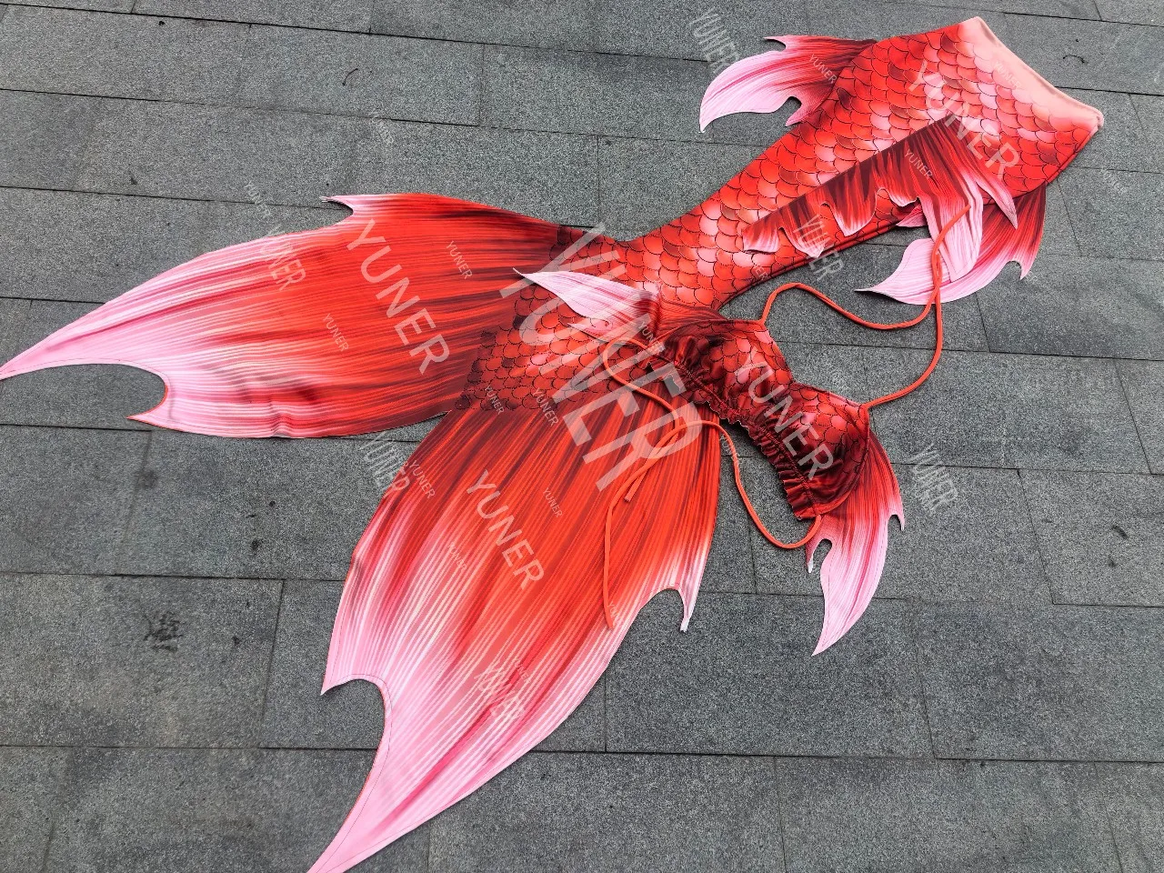 MRYUNER حورية البحر دوريا مامهيينا حورية البحر ذيل المحيط أداء ملابس السباحة الغوص حورية البحر زي