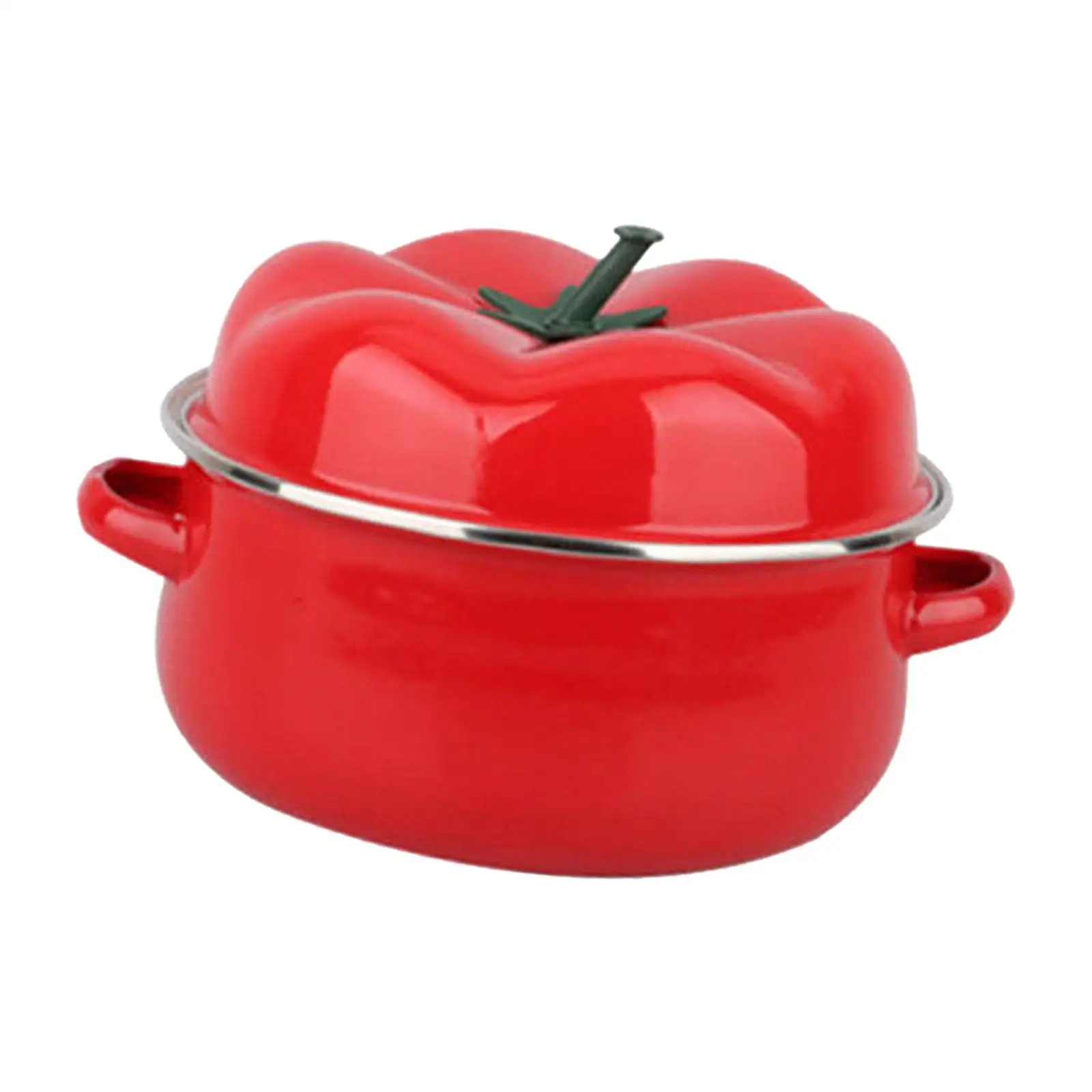 Tomato Pot Simmer Pot Heat Resistant Reusable Pressure Stew Pot Easy to Clean Durable Cooking Pot for Food Noodles Milk Cereals