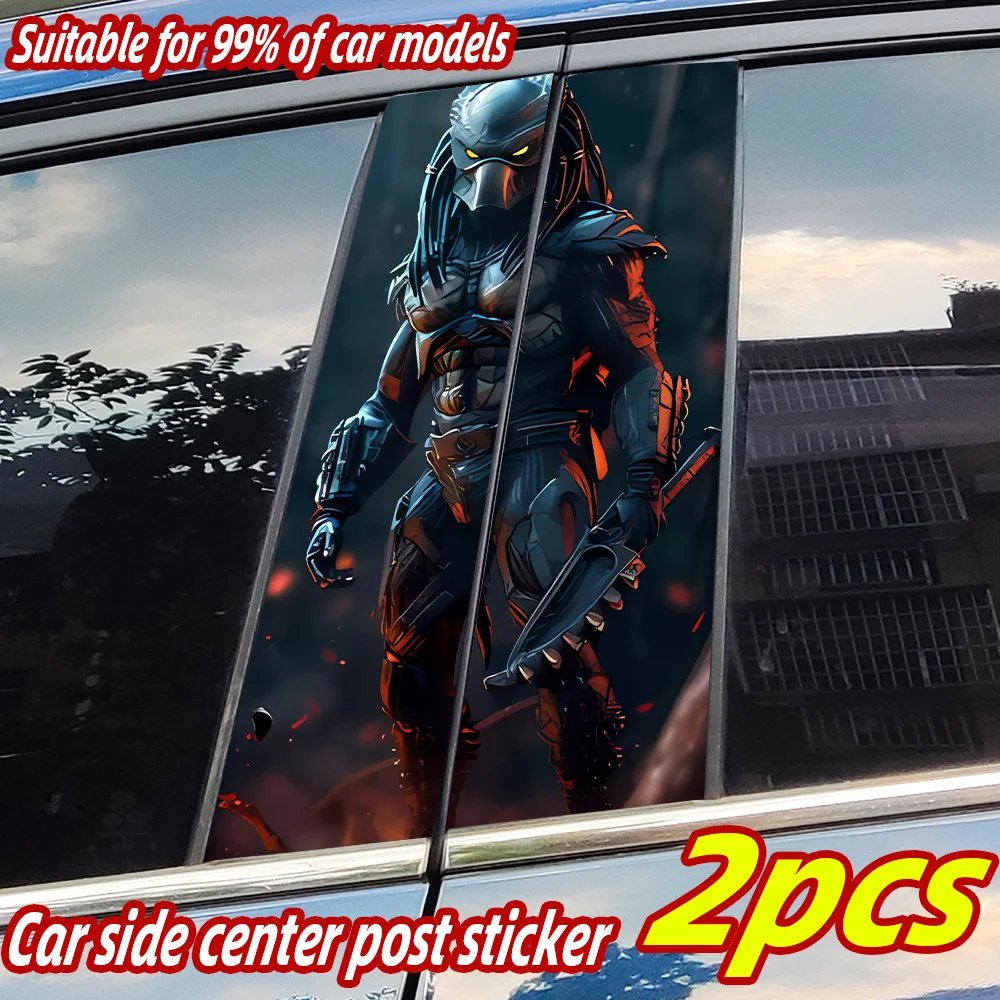 Predator Car Stickers Waterproof DIY Auto B-pillar Protective Decoration Cover Scratches Universal Vehicle Decals Accessories