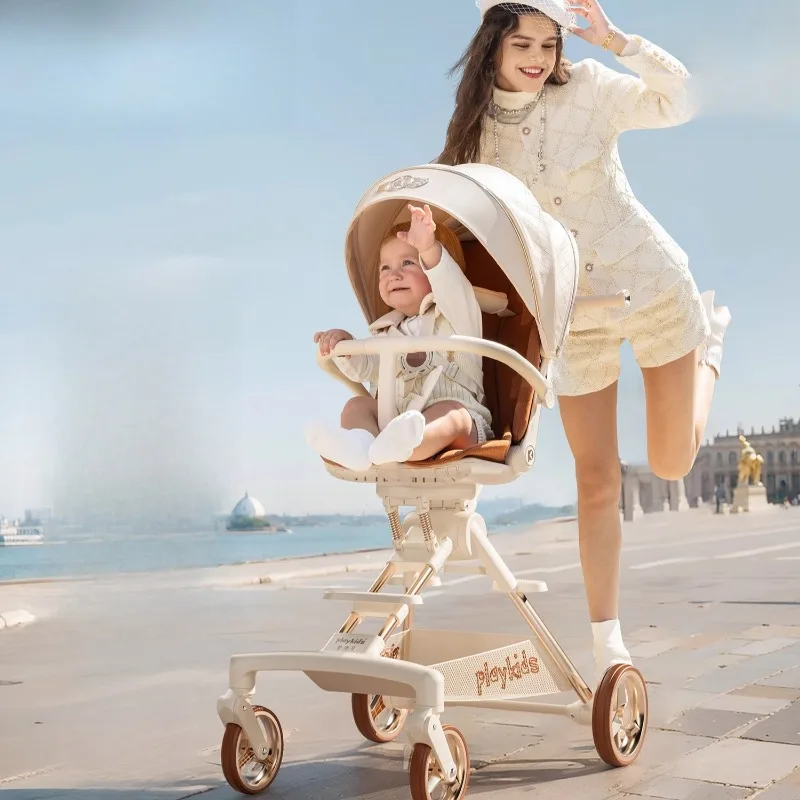 

MAX Baby Stroller - Lightweight Foldable Pushchair with Reclining Seat Ultimate Walking Companion for Infants Toddlers