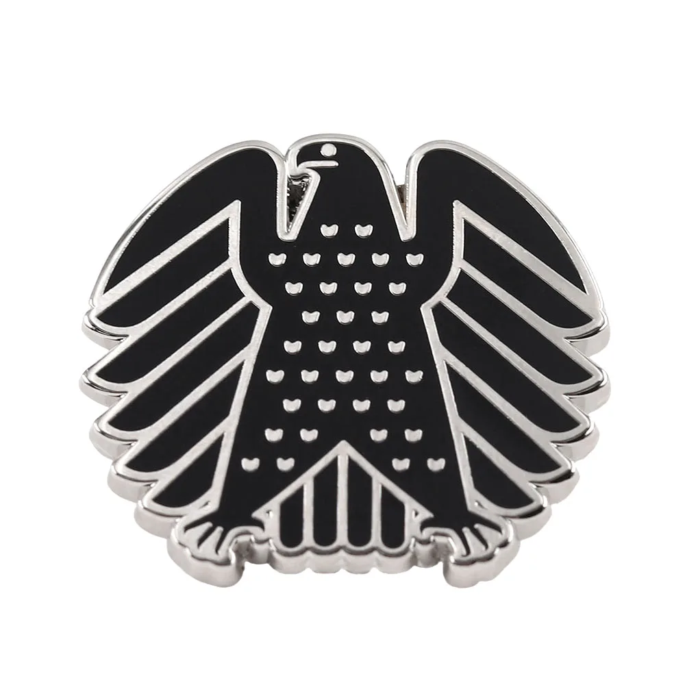 Broche Black Hawk fédérale allemande, symbole national, badge métallique, style industriel vintage, collection, épingle de revers, décoration de sac à dos