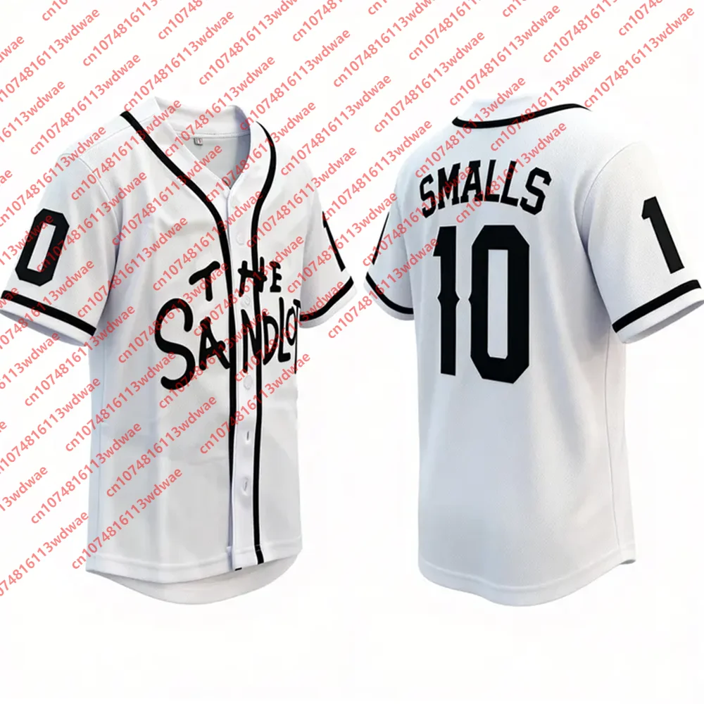 2026 The Sandlot Smalls 10 Baseball Jersey Short Sleeve Classic Movie Fan Retro Sport Uniform Vintage Cosplay Streetwear Kid Top