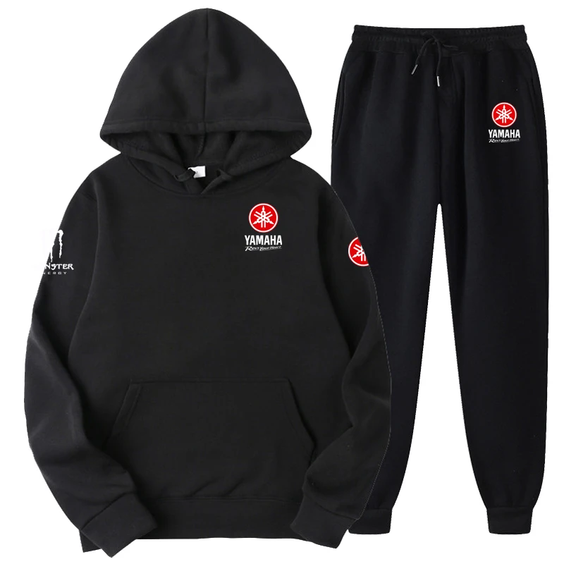 

YAMAHA Logo 2026 New Brand Men's Autumn and Winter Hoodie Sets Casual Sports Shirt Track Suit Super Car Sportswear+Jogging Pant