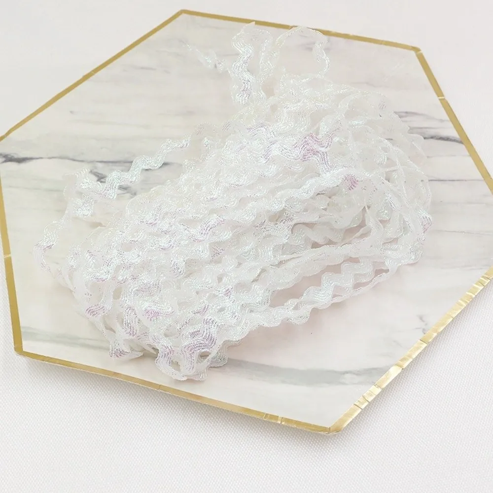 15 Yards Polyester Ribbon 5mm Multicolor Grosgrain Lace Trim Ribbon DIY Zig Zag Ribbons For Wedding Party Christmas Decor - view 4