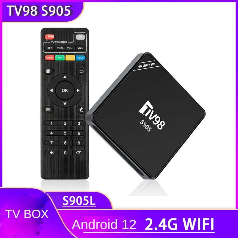 TV98 S905 Set-top Box Android 12 TV Box HD 4K Quad Core 2.4G WIFI Intelligent HDMI Interface TV Box