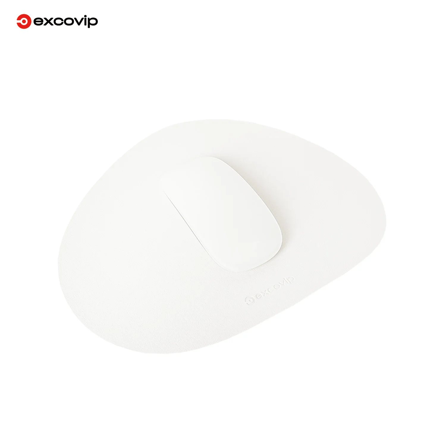 EXCO Mini Leather Mouse Pad Office PU Mousepad Small Portable with Non-Slip Base for Home Laptop Computer Waterproof