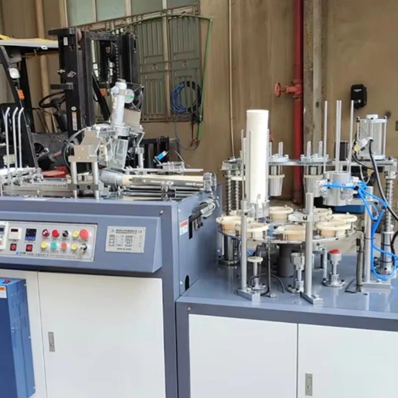 Line for Packing Paper Coffee Cup Ice Cream Paper Cup Making Machines