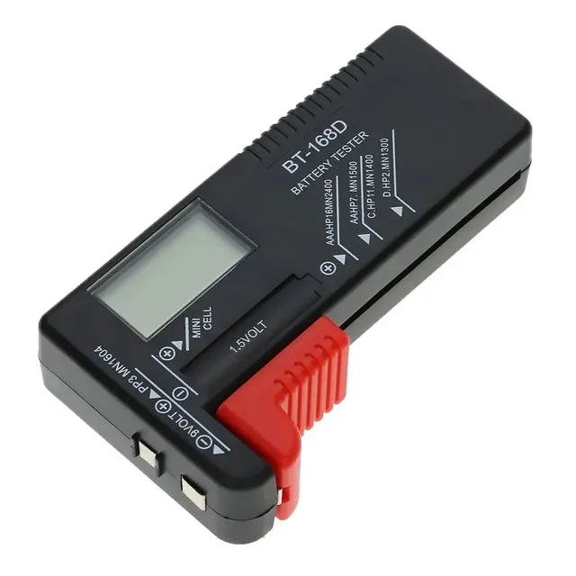 BT-168D Tester baterii Uniwersalny cyfrowy tester LCD AA AAA CD 9V 1.5V Tester napięcia baterii guzikowych