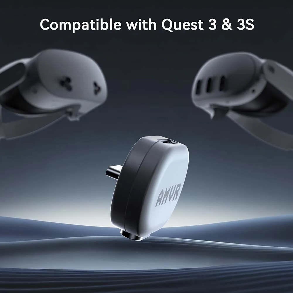AMVR Magnetisches Ladekabel für Quest3/ 3S/ Pro 18W Schnellladung Typ-C USB-Kabel VR-Zubehör – Detail 6