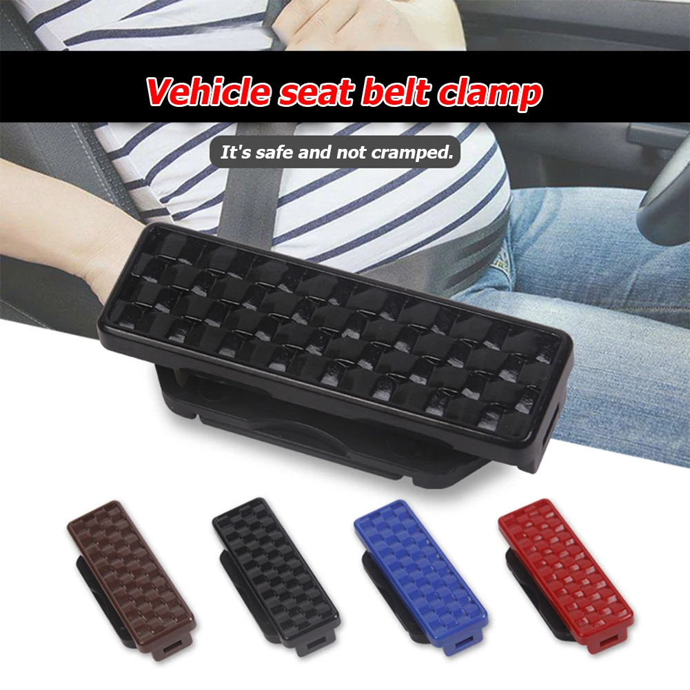 2x Universal Car Seat Belt Comfort Strap Adjuster Clips Auto Interior Styling Fixed without Retraction Not Close and Tighten