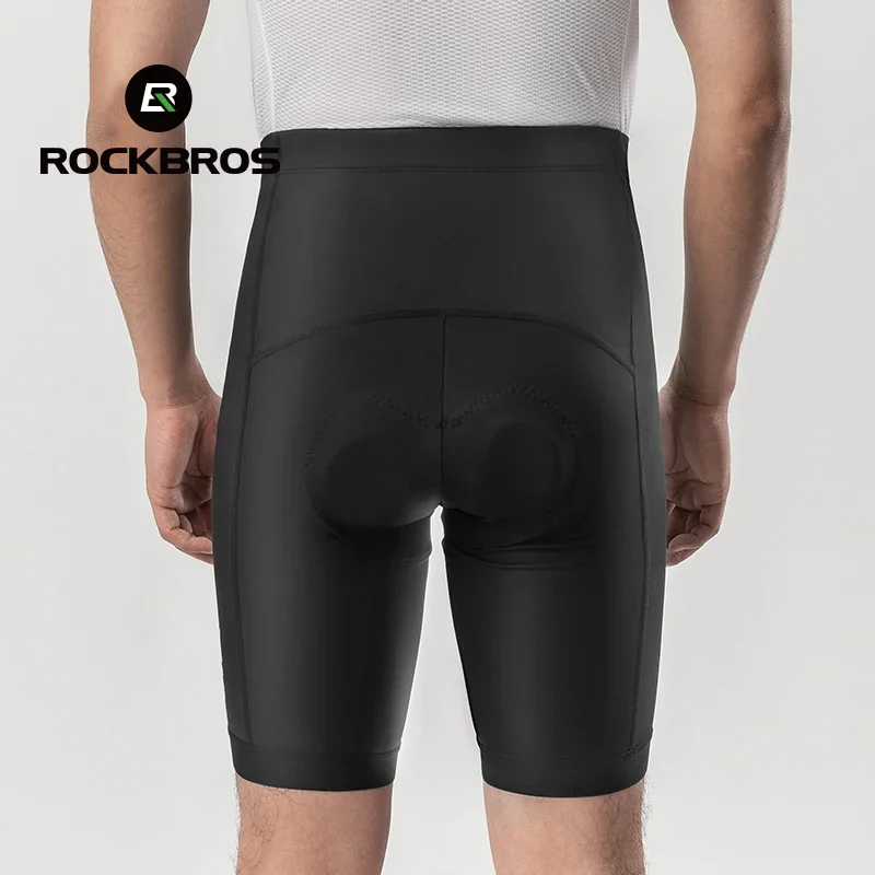 ROCKBROS Cycling Shorts 3D Gel Pad Bicycle Clothes Anti-Slip Breathable Riding Half Pants Tights for Men Mountain Road Riding