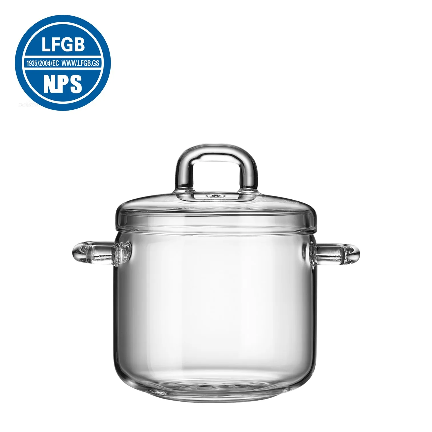 LFGB Certification High-borosilicate Glass Edible Bird's Nest Stew Jar Transparent Soup Bowl Puddin Container with Cover