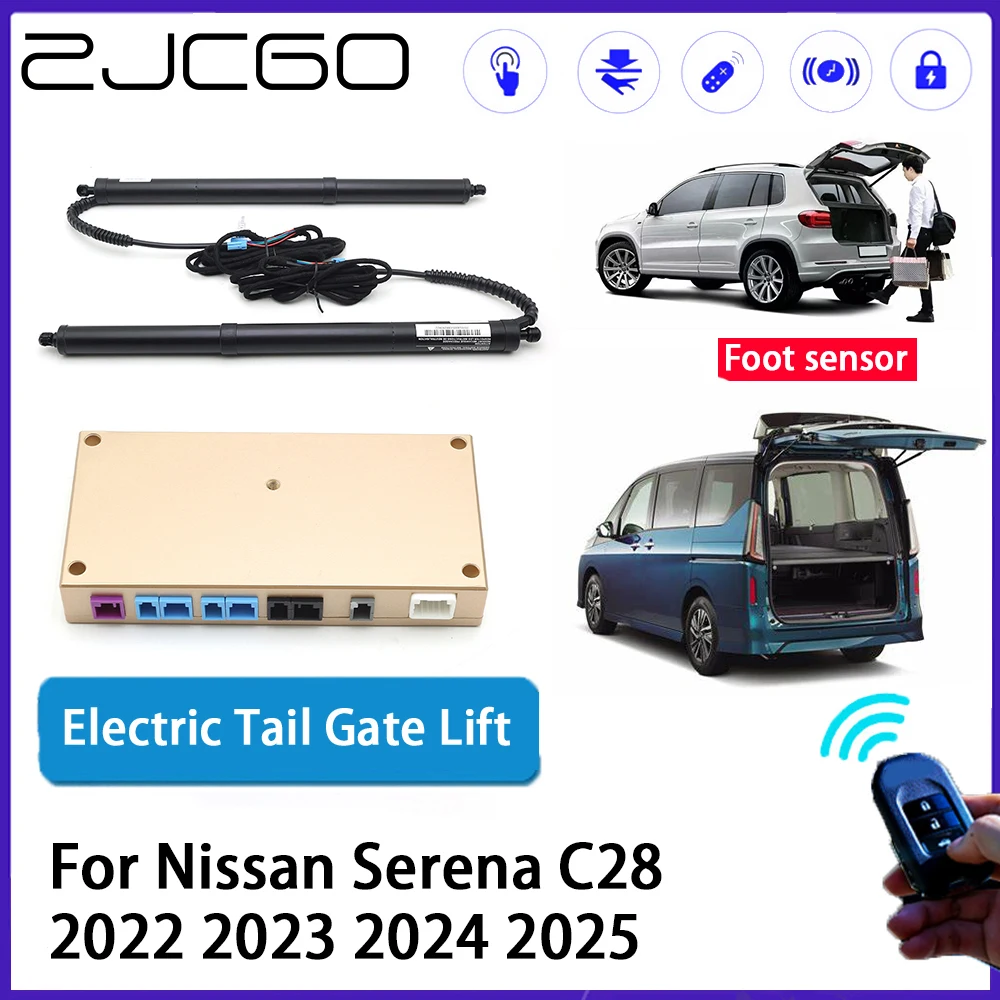 

ZJCGO Car Auto Trunk intelligent Electric Tail Gate Lift Automatic Tailgate Opener for Nissan Serena C28 2022 2023 2024 2025